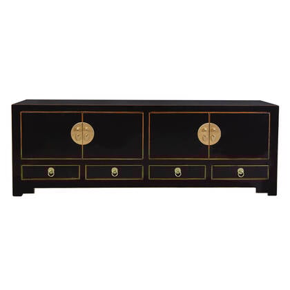 Fine Asianliving Chinese TV Kast Onyx Zwart -