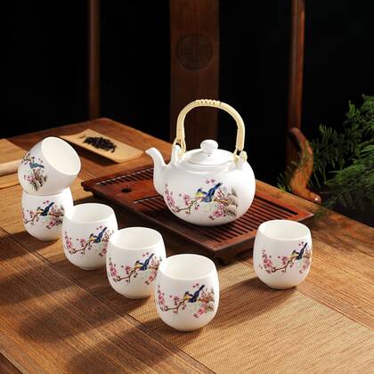 Fine Asianliving Chinese Theeservies Set|7 Porselein Multicolor