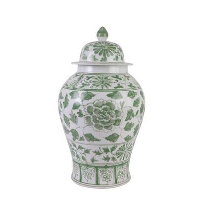 Fine Asianliving Chinese Gemberpot Porselein Groen Multicolor