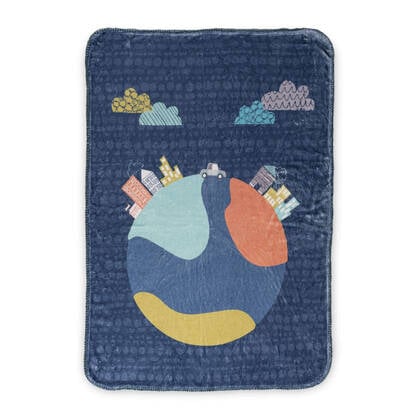 Holidays Deken 110x140 cm Moshi Moshi, Veelkleurig, 100% microvezel, de kwaliteit van Multicolor