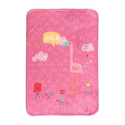 Hola Deken 110x140 cm Moshi Moshi, Veelkleurig, 100% microvezel, de kwaliteit van Multicolor