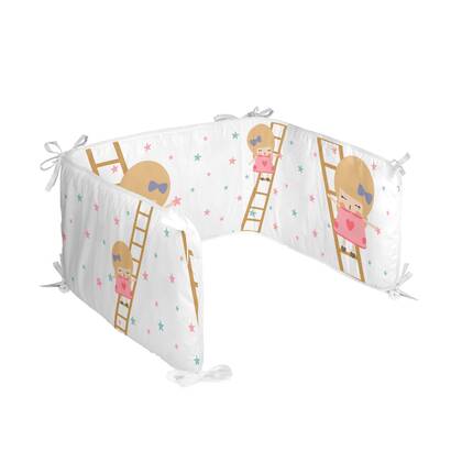 Moon dream Wiegwieg 210x40 cm Happynois, Veelkleurig, 100% katoen, de kwaliteit van 150 hilos Multicolor
