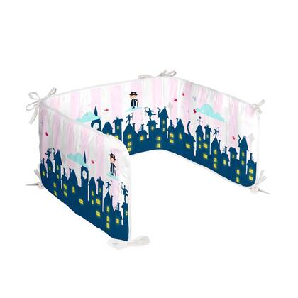 Nanny Wiegwieg 210x40 cm Mr Fox, Veelkleurig, 100% katoen, de kwaliteit van 150 hilos Multicolor