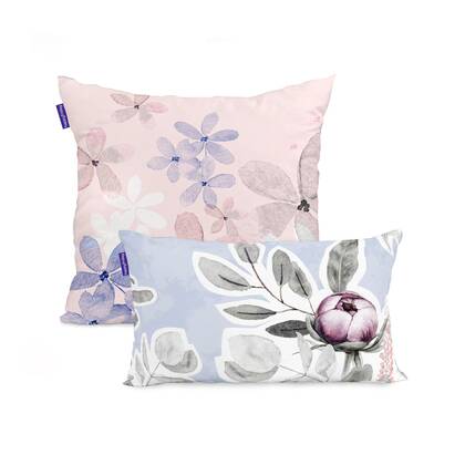 Happy Friday Set van 2 kussenhoezen Delicate Multicolor