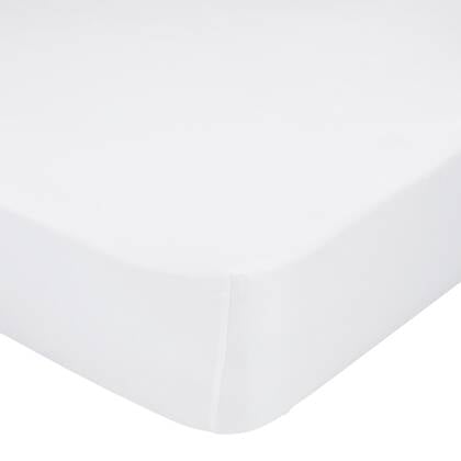 Basic Hoeslaken Wit Basic, Wit, 100% katoen, de kwaliteit van 150 TC