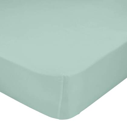 Basic Hoeslaken Munt Basic, Munt, 100% katoen, de kwaliteit van 150 TC Groen