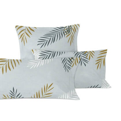 Blanc Set van 2 kussenslopen Foliage Mint Multicolor