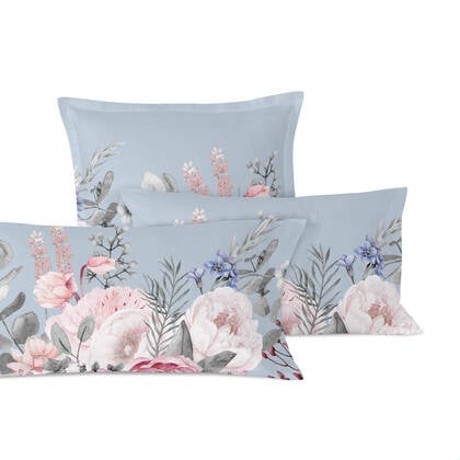 Happy Friday Set van 2 kussenslopen Soft Bouquet Multicolor