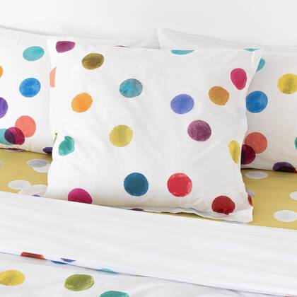Happy Friday Set van 2 kussenslopen Confetti Multicolor