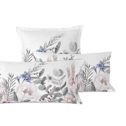 Happy Friday Set van 2 kussenslopen Delicate Bouquet Multicolor