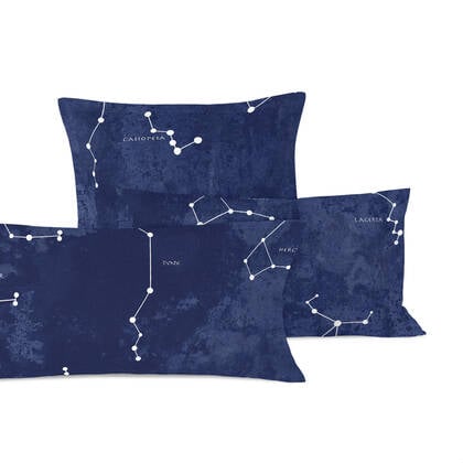 Blanc Set van 2 kussenslopen Cosmos Multicolor