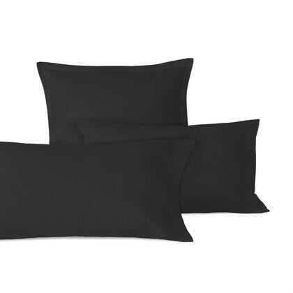 Happy Basics Set van 2 kussenslopen Cecilia Zwart