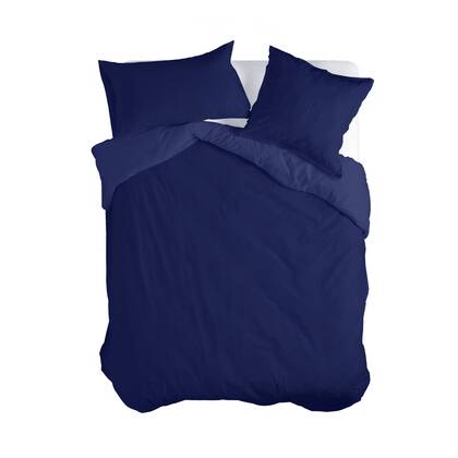 Happy Basics Dekbedovertrek Wendy Blauw