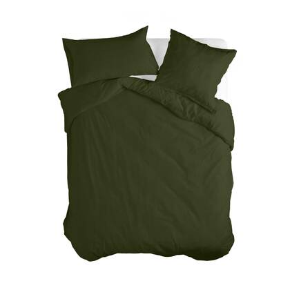 Basic Dekbedovertrek Basic Groen