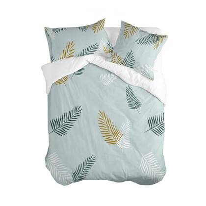 Blanc Dekbedovertrek Foliage Mint Multicolor