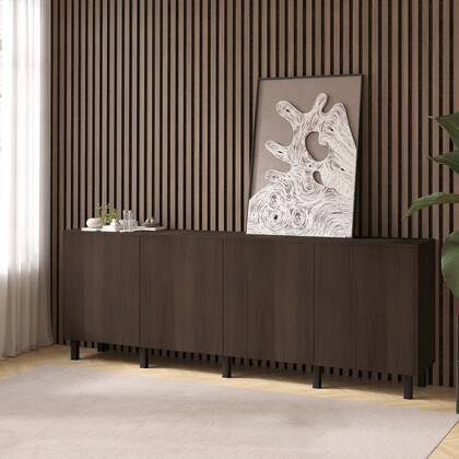 Artego Design Casella Ayaya 243 cm Dressoir Donker Bruin