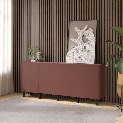Artego Design Pastell Ayaya 203 cm Dressoir Oxyd Rood