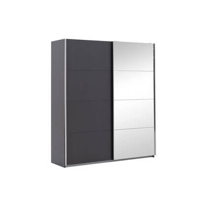 Goossens Kledingkast Miami - 226 cm breed 229 cm hoog Grijs
