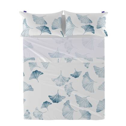 Ginkgo Laken Blanc, Veelkleurig, 100% katoen, de kwaliteit van 150 TC Multicolor
