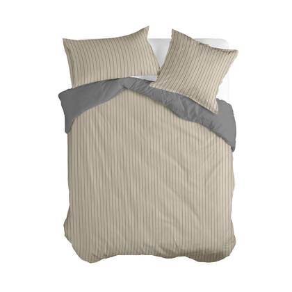 Basic Dekbedovertrek Oxford Beige