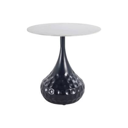 PTMD Bijzettafel Anna - 44x44x50 cm - Metaal - Wit