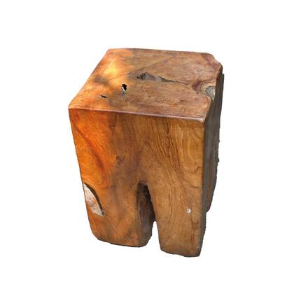PTMD Zuil Loas - 30x30x40 cm - Hout - Naturel Multicolor