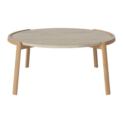 Bolia Mix Salontafel Large - Sand / Travertijn - Geolied Eiken Beige