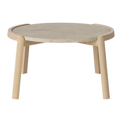 Bolia Mix Salontafel Medium - Sand / Travertijn - Witgepigmenteerd Geolied Eiken Beige
