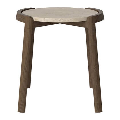 Bolia Mix Salontafel Small - Sand / Travertijn - Donker Geolied Eiken Beige