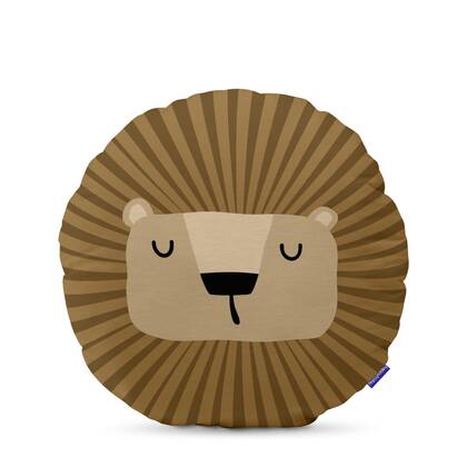 Lion Decoratieve kussen 50x50 cm Happyfriday Mini, Veelkleurig, 100% Katoen (buitenkant) 100% Polyester (vulling), de kwaliteit van 200 Gr x m2 Multicolor