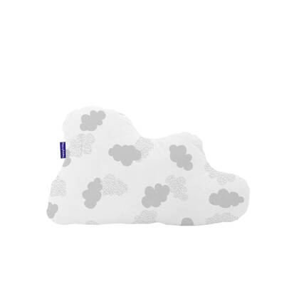 Clouds Kussen 60x40 cm Grijs Basic Kids, Grijs, 100% katoen, de kwaliteit van 150 TC