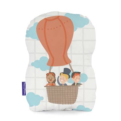 World trip Kussen 40x30 cm Mr Fox, Veelkleurig, 100% katoen, de kwaliteit van 150 TC Multicolor