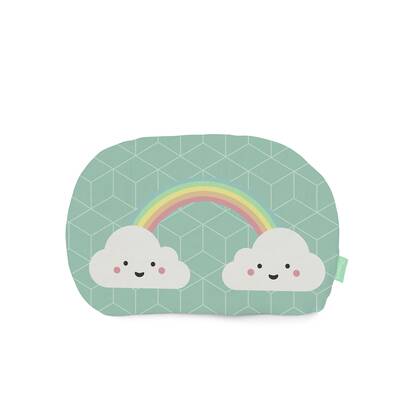 Rainbow Kussen 40x30 cm Happynois, Veelkleurig, 100% katoen, de kwaliteit van 150 hilos Multicolor