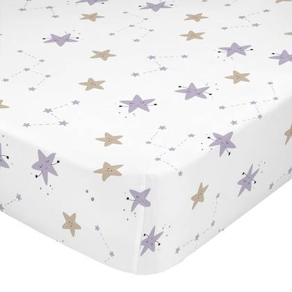 Moons Hoeslaken 70x140x14 cm (Maxiledikant) Moshi Moshi, Veelkleurig, 100% katoen, de kwaliteit van 150 TC Multicolor