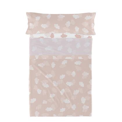 Clouds Laken Set 2-delig Roze Basic Kids, Rosa, 100% katoen, de kwaliteit van 150 TC