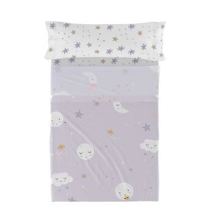 Moons Laken Set 2-delig 180x270 cm (Bed 105) Moshi Moshi, Veelkleurig, 100% katoen, de kwaliteit van 150 TC Multicolor