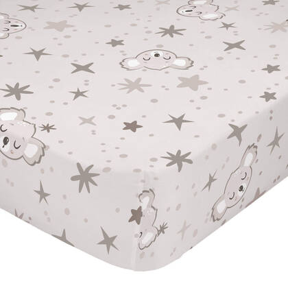 Baby koala Hoeslaken wieg Moshi Moshi, Veelkleurig, 100% katoen, de kwaliteit van 150 hilos Multicolor