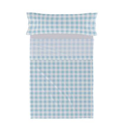 Vichy Laken Set 2-delig Blauw Basic Kids, Blauw, 100% katoen, de kwaliteit van 150 TC
