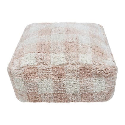 Lorena Canals Vichy Poef - Roze Roze, Beige