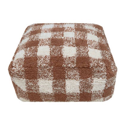Lorena Canals Vichy Poef - Toffee Beige