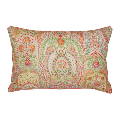 Pip Studio Jabali Flower Quilted Sierkussen 45 x 70 cm - Coral Rood
