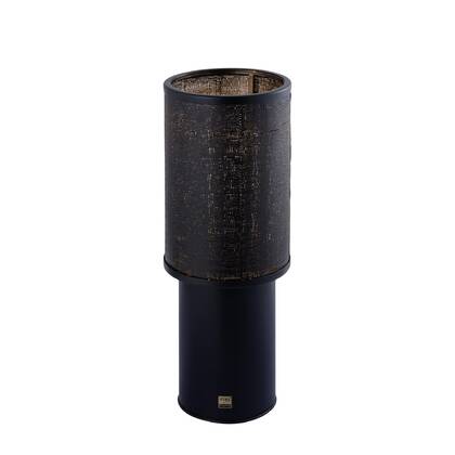 PTMD Jarne Windlicht - 26x26x70 cm - Ijzer - Zwart