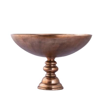 PTMD Schaal Norbert - 41x41x28 cm - Aluminium - Koper
