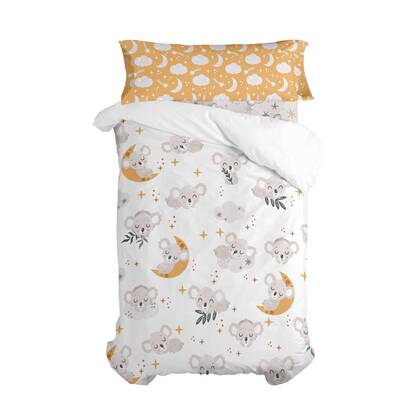 Baby koala Dekbedovertrek 2-delig Moshi Moshi, Veelkleurig, 100% katoen, de kwaliteit van 150 hilos Multicolor