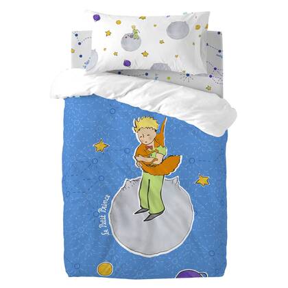 Accolade Dekbedovertrek wieg 2-delig Le Petit Prince, Veelkleurig, 100% katoen, de kwaliteit van 150 hilos Multicolor