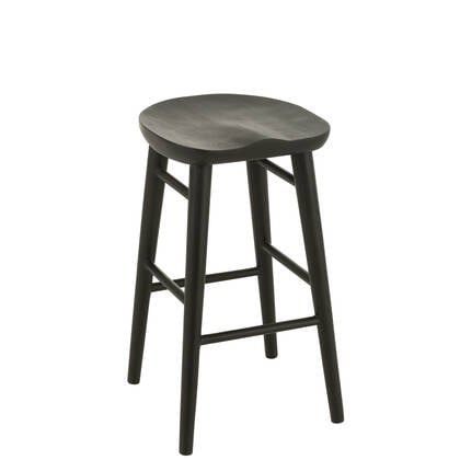 J-Line barstoel Mika - hout - Zwart