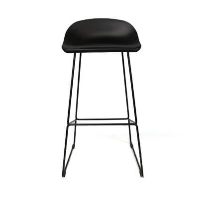Livin24 Barkruk Ellen zwart Scandinavisch design 76 cm