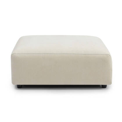 Bronx71 Hocker July chenille off white Wit