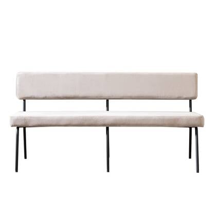 Bronx71 Velvet eetkamerbank Espen 160 cm Taupe