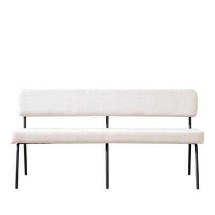 Bronx71 Scandinavische eetkamerbank Espen gerecyclede stof 160 Beige